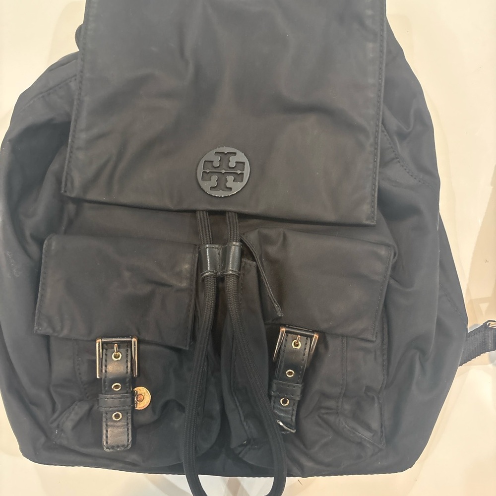 Tory Burch Black Nylon Backpack